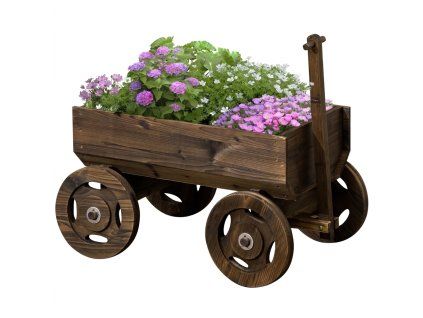 Vyvýšený květináč / záhon, designový, dřevo masiv, 120 x 53 x 55 cm