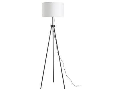 Stojací lampa trojnožka, černá-bílá, 152 cm