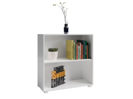Casaria knihovna bílá 77 x 31 x 60 cm
