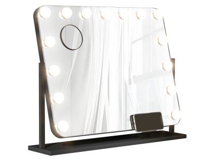 Kosmetické zrcadlo se 3 světelnými LED režimy, velké
