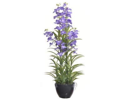 Umělá květina Orchidea v květináč 120 cm, fialová