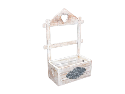 Dřevěný stojan na květiny 38 x 26 x 12 cm