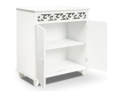 Casaria komoda bílá 76 x 65 x 35 cm