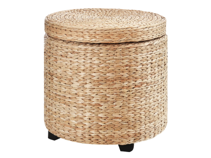 Mini taburet / stolička s úložným prostorem, přírodní