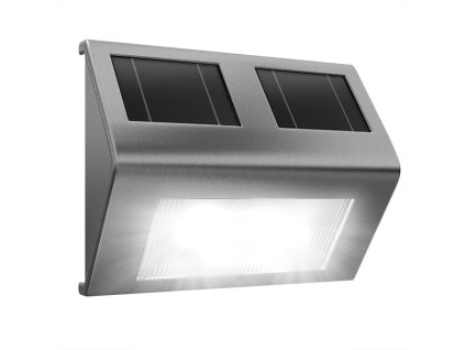 LED solární nástěnné osvětlení nerezové