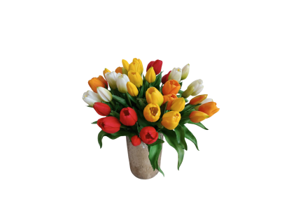 Umělá kytice Tulipány 5 ks, více barev