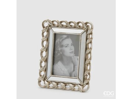 Fotorámeček se stříbrným kovovým dekorem, 24 x 18 cm - OPRAVENÝ KUS