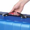 Sada skořepinových kufrů 3-dílná modrá 40 l, 80 l, 105 l