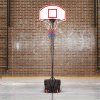 Basketbalový koš výškově nastavitelný 179 209 cm s kolečky 2
