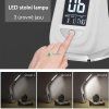 Stolní LED lampa Lilly, nastavitelné rameno, kožený vzhled, bílá