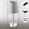 Stolní lampa Lumière Taupe