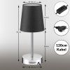 Stolní lampa Lumiére antracitová