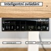 Elektricky motorem výškově nastavitelný kancelářský stůl bílý/dekor dřevo 140 x 70 x 72-116 cm