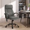 Masážní kancelářská výškově nastavitelná otočná židle, ergonomická, šedá