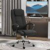 Kancelářská židle s funkcí houpání, ergonomická s opěrkou hlavy, černá 62 x 62 x 110-119 cm
