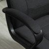 Kancelářská židle s funkcí houpání, ergonomická s opěrkou hlavy, černá 62 x 62 x 110-119 cm