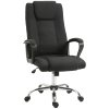 Kancelářská židle s funkcí houpání, ergonomická s opěrkou hlavy, černá 62 x 62 x 110-119 cm