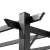 Pergola / altán s nastavitelnou plátěnou střechou (baldachýn) šedo-hnědá 3 x 4 m