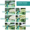 Nástěnný hadicový naviják otočný o 180° s vícenásobnou sprchou a ochranou proti mrazu, plast, zeleno-černý, hadice 10 m