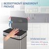 Bezdotykový odpadkový koš na tříděný odpad se 3 komorami, 72 l