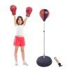 Boxovací sada s rukavicemi a pumpou, výška 125 - 145 cm, červená + černá