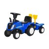 Dětské odrážedlo traktor s přívěsem, modré