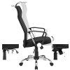 Ergonomická kancelářská židle, látková, černá
