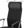 Ergonomická kancelářská židle, látková, černá