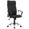 Ergonomická kancelářská židle, látková, černá