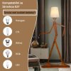 Stojací lampa dřevěný panák, 160 cm
