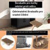 Skříňka na kočičí toaletu s dvířky, černá