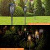 Solární zahradní LED osvětlení pochodeň 2 ks