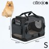 Skládací cestovní box pro psy S, červený
