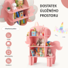Dětská knihovna motiv jednorožec, růžová