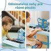 Dětské klávesy s mikrofonem a stoličkou, modré