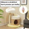 Odpočívadlo pro kočky v designu květiny, výška 83 cm