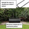 Zahradní travní válec 60 cm / max. 48 kg, černý