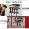 Nástěnný organizér elektrického nářadí