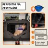 Skládací cestovní box pro psy S, antracitový