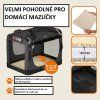 Skládací cestovní box pro psy S, antracitový