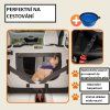 Skládací cestovní box pro psy L, šedý