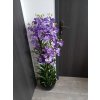 Umělá květina Orchidea v květináč 120 cm, fialová