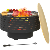 Přenosné ohniště s jiskrovou clonou 3v1, průměr 60 cm, antracit
