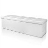 Casaria taburet (lavice) bílý s úložným prostorem 115 x 38 x 38 cm