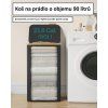 Koš na prádlo 90 l s odnímatelnou taškou, černý