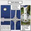 Zahradní altán s moskytiérou modrý 3 x 3 m