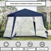 Zahradní altán s moskytiérou modrý 3 x 3 m