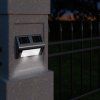 LED solární nástěnné osvětlení nerezové