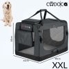 Skládací cestovní box pro psy XXL, šedý
