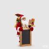 Santa postavička s tabulí na křídu malá - výška 45 cm - chybějící části